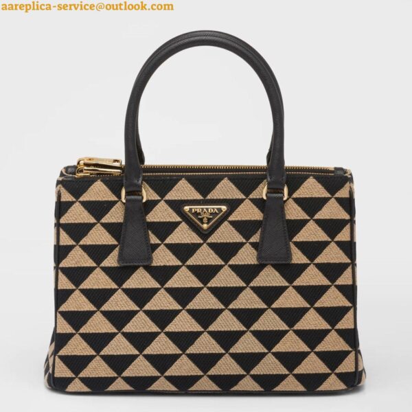 Replica Prada Galleria Small Bag In Jacquard Fabric