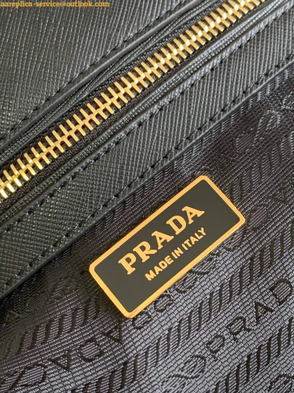 Replica Prada Galleria Small Bag In Jacquard Fabric 11