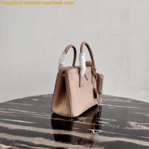 Replica Prada Mini Galleria Bag In Beige Saffiano Leather 2