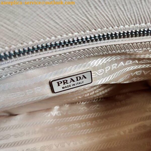 Replica Prada Mini Galleria Bag In Beige Saffiano Leather 12