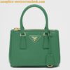 Replica Prada Mini Galleria Bag In Light Blue Saffiano Leather 2