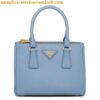 Replica Prada Mini Galleria Bag In Pink Saffiano Leather 2