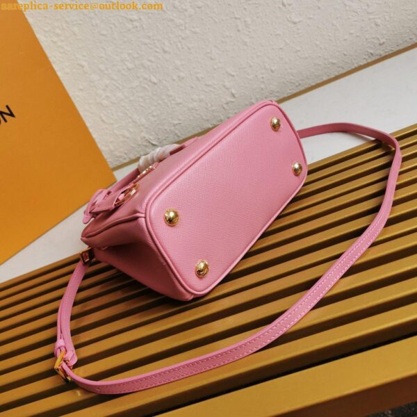 Replica Prada Mini Galleria Bag In Pink Saffiano Leather 3