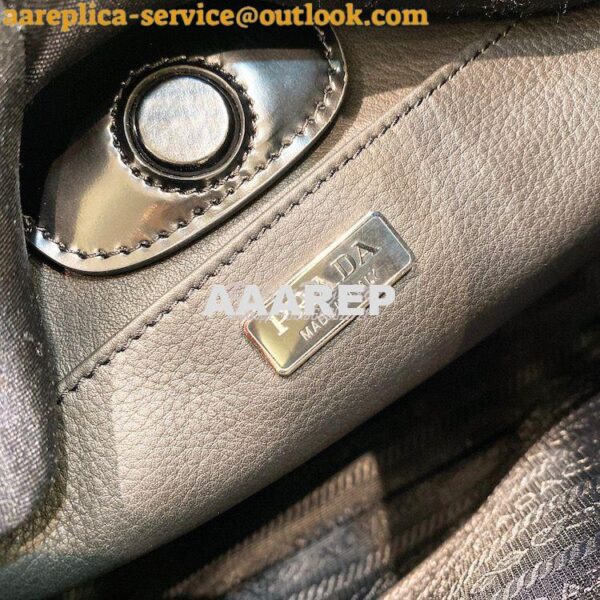 Replica Prada Cleo Brushed Leather Shoulder Bag with Strap Extension 1 8