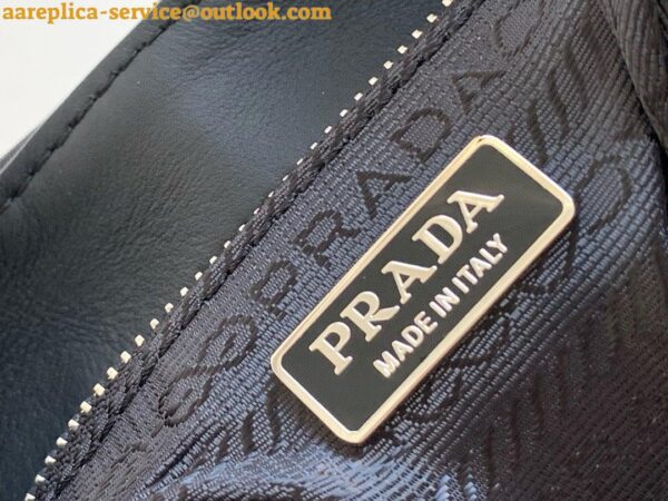 Replica Prada Moon Bag in Black Padded Nappa Leather 7