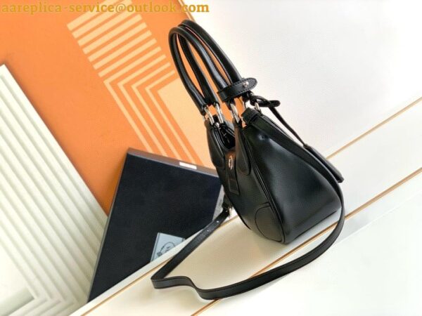 Replica Prada Moon Bag in Black Re-Nylon and Leather 17