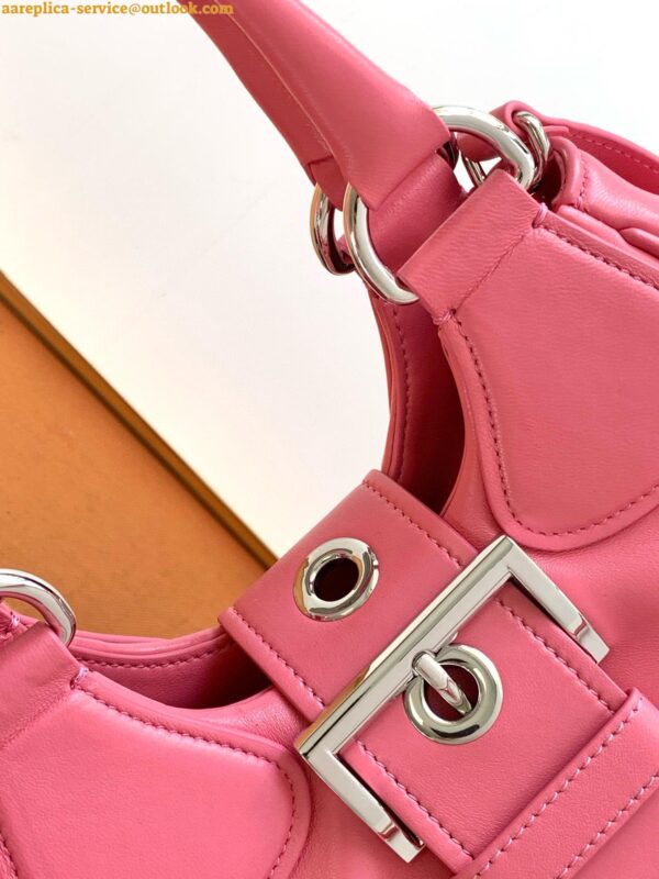 Replica Prada Moon Bag in Pink Padded Nappa Leather 23