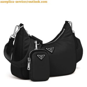 Replica Prada Re-Edition 2005 Shoulder Bag In Black Re-Nylon