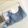 Replica Prada Re-Edition 2005 Shoulder Bag In Blue Saffiano Leather 2