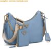 Replica Prada Re-Edition 2005 Shoulder Bag In Blue Re-Nylon