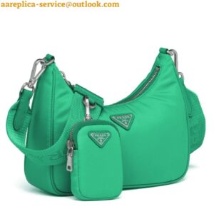 Replica Prada Re-Edition 2005 Shoulder Bag In Green Re-Nylon