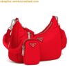 Replica Prada Re-Edition 2005 Shoulder Bag In Red Saffiano Leather 2