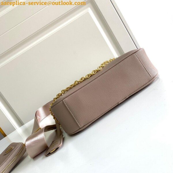 Replica Prada Re-Edition 2005 Shoulder Bag In Taupe Saffiano Leather 3