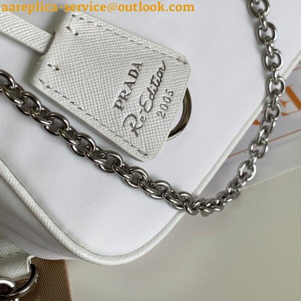 Replica Prada Re-Edition 2005 Shoulder Bag In White Re-Nylon 7