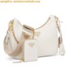 Replica Prada Re-Edition 2005 Shoulder Bag In White Re-Nylon