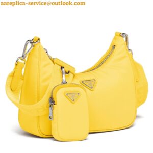 Replica Prada Re-Edition 2005 Shoulder Bag In Yellow Re-Nylon