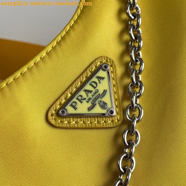 Replica Prada Re-Edition 2005 Shoulder Bag In Yellow Re-Nylon 7