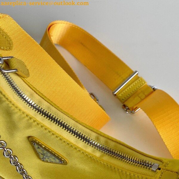 Replica Prada Re-Edition 2005 Shoulder Bag In Yellow Re-Nylon 9