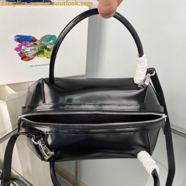 Replica Prada Supernova Medium Bag In Black Brushed Leather 11