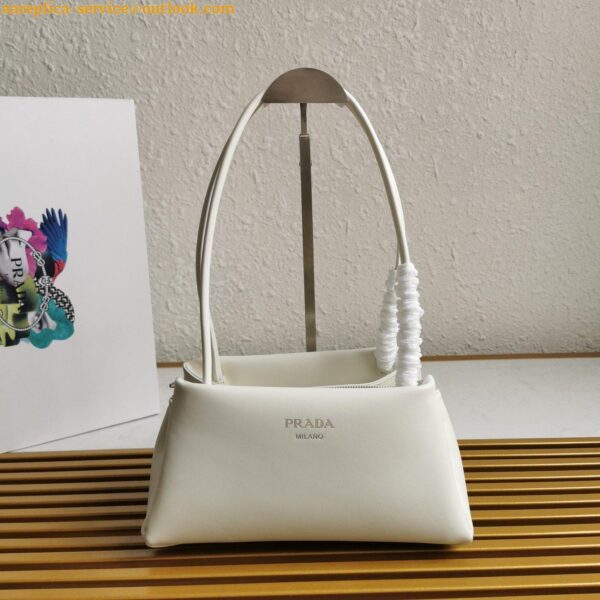 Replica Prada Supernova Small Shoulder Bag In White Calfskin 5