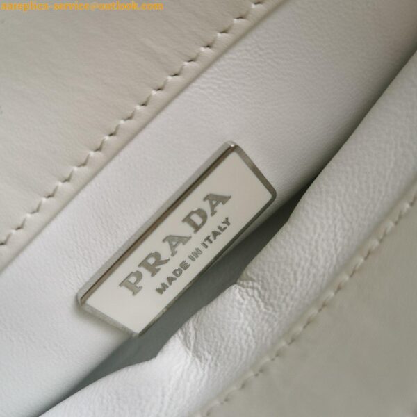 Replica Prada Supernova Small Shoulder Bag In White Calfskin 13