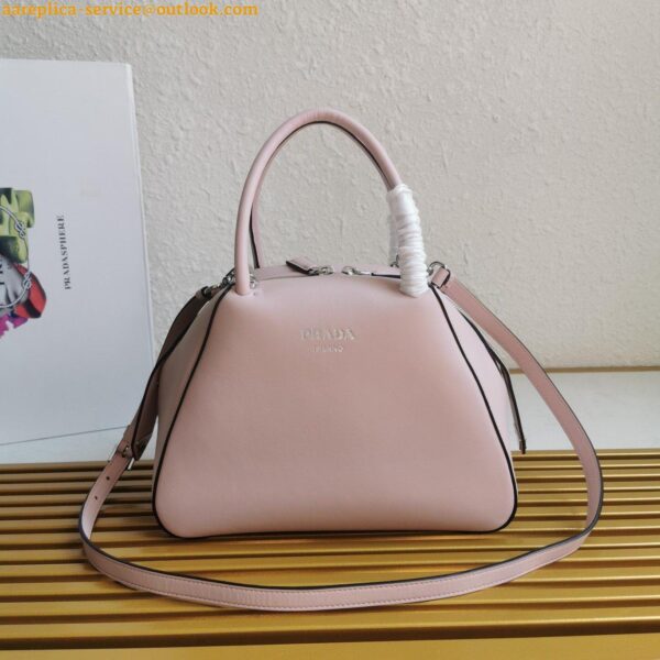 Replica Prada Supernova Small Top Handle Bag In Pink Leather 7