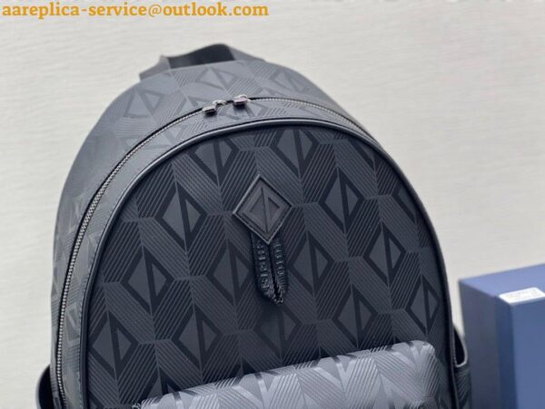 Replica Dior Explorer Backpack In Black CD Diamond Mirage Ski Capsule Nylon 5