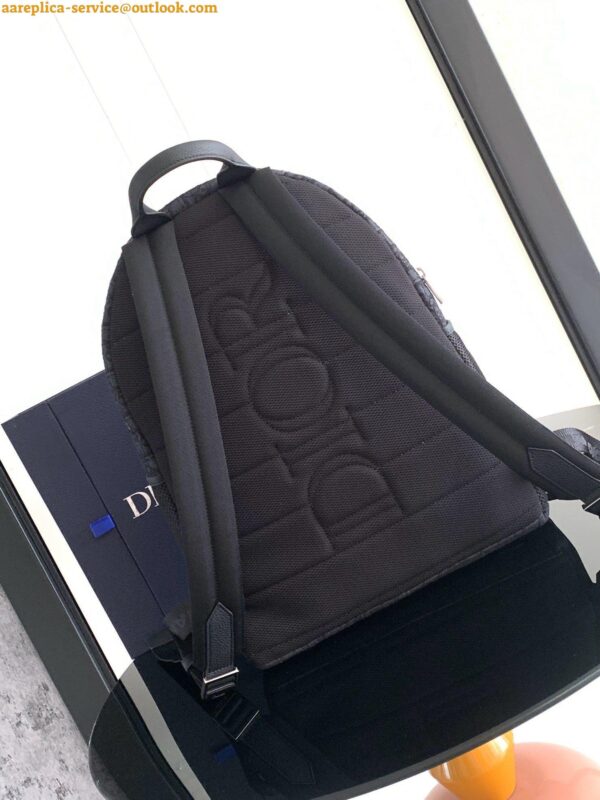 Replica Dior 8 Backpack in Black Dior Oblique Jacquard 10