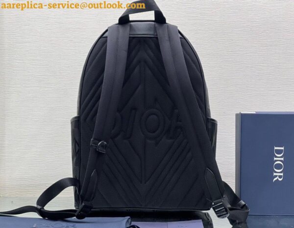 Replica Dior Explorer Backpack In Black CD Diamond Mirage Ski Capsule Nylon 10