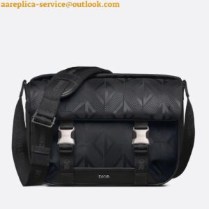 Replica Dior Explorer Messenger Bag In Black CD Diamond Mirage Ski Capsule Nylon