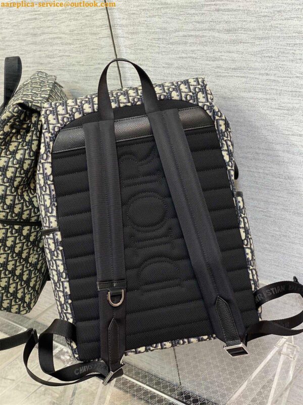 Replica Dior Explorer Backpack In Black Dior Oblique Jacquard 10