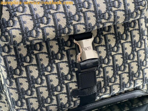 Replica Dior Explorer Tote Bag Beige and Black Dior Oblique Jacquard 10