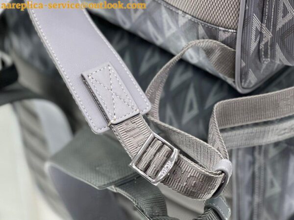 Replica Dior Hit the Road Backpack In Gray CD Diamond Canvas 5