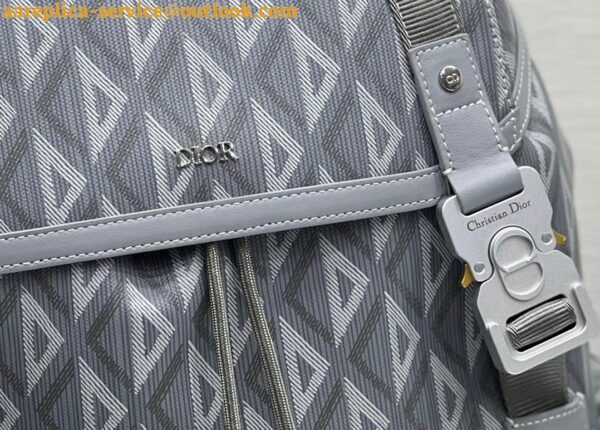 Replica Dior Hit the Road Backpack In Gray CD Diamond Canvas 11