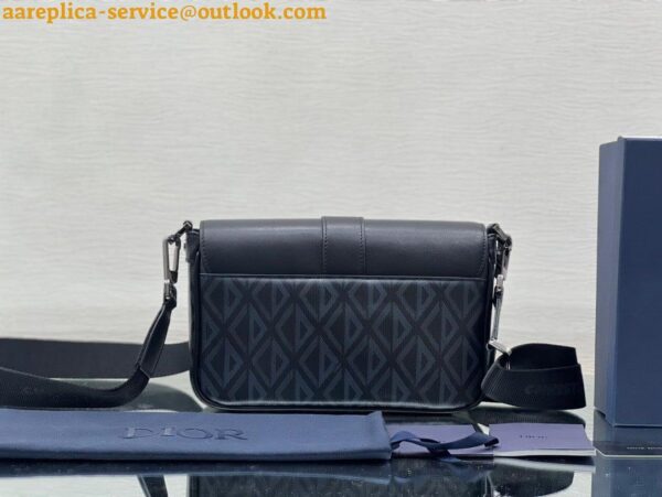 Replica Dior Hit the Road Messenger Bag In Black CD Diamond Canvas 10