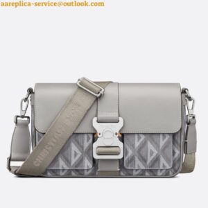 Replica Dior Hit the Road Messenger Bag In Gray CD Diamond Canvas