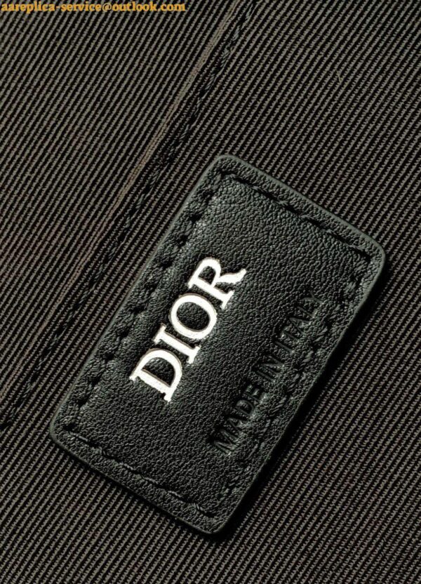 Replica Dior Lingot Briefcase in Black CD Diamond Canvas 5