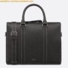 Replica Dior Lingot Briefcase in Grey CD Diamond Canvas 2