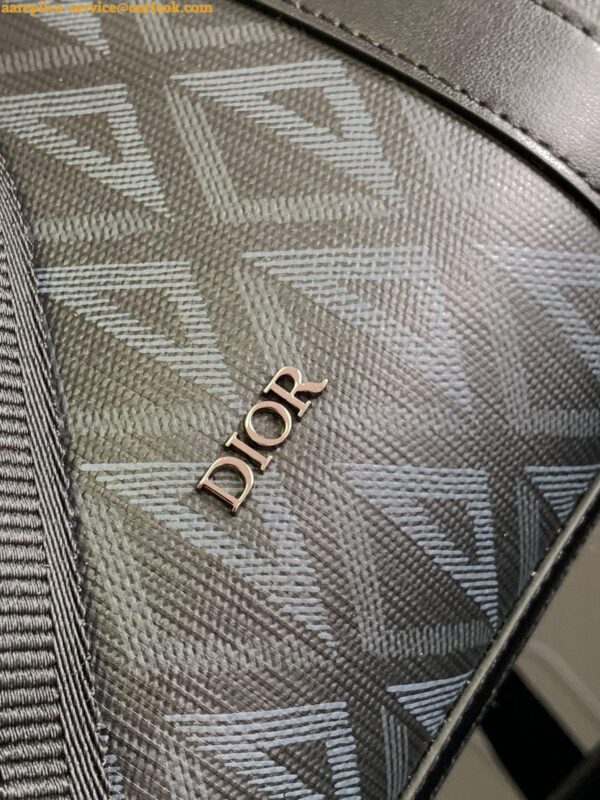 Replica Dior Lingot Briefcase in Black CD Diamond Canvas 10