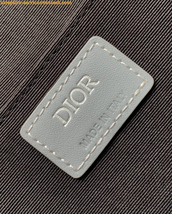 Replica Dior Lingot Briefcase in Grey CD Diamond Canvas 10