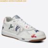 Replica Dior & Shawn Men's B27 Low-Top Sneakers In White Leather 2