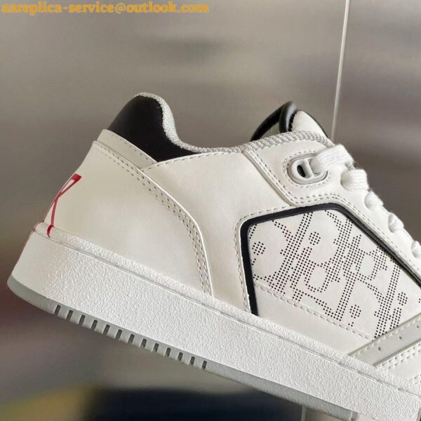 Replica Dior & Shawn Men's B27 Low-Top Sneakers In White Leather 9