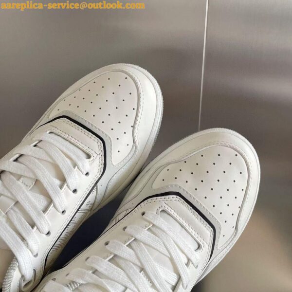 Replica Dior & Shawn Men's B27 Low-Top Sneakers In White Leather 12