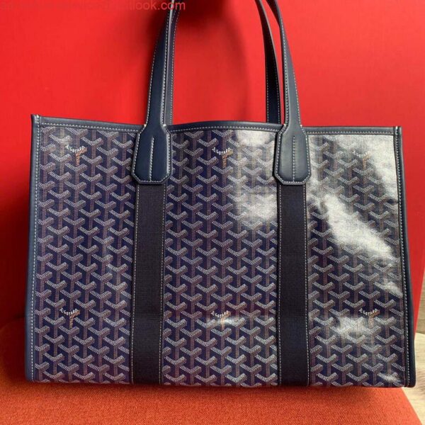 Replica Goyard VILLETMMLTY08CL08X Villette Tote Bag MM Blue 4