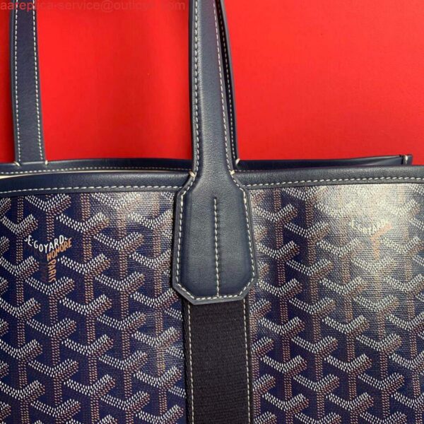 Replica Goyard VILLETMMLTY08CL08X Villette Tote Bag MM Blue 4