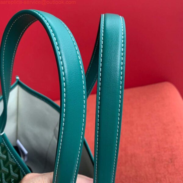 Replica Goyard VILLETMMLTY08CL08X Villette Tote Bag MM Green 9