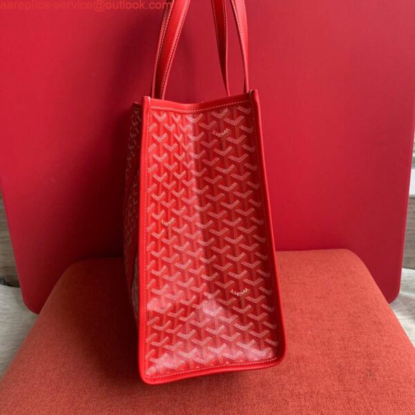 Replica Goyard VILLETMMLTY08CL08X Villette Tote Bag MM Red 5