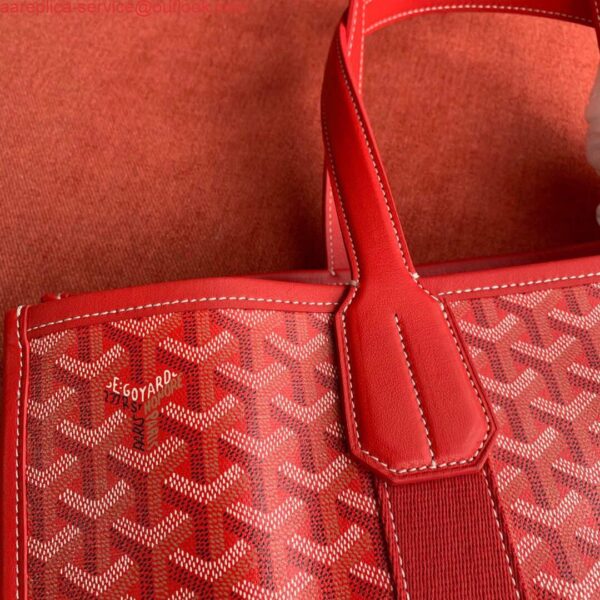 Replica Goyard VILLETMMLTY08CL08X Villette Tote Bag MM Red 7