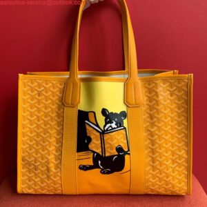 Replica Goyard VILLETMMLTY08CL08X Villette Tote Bag MM Yellow