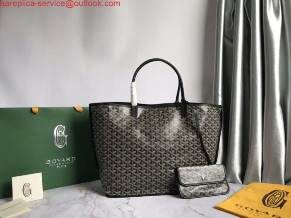 Replica Goyard GMLCG09TY09P Anjou GM Bag Black with Brown 3